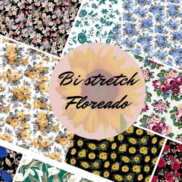 Bi Stretch Estampado Floreado